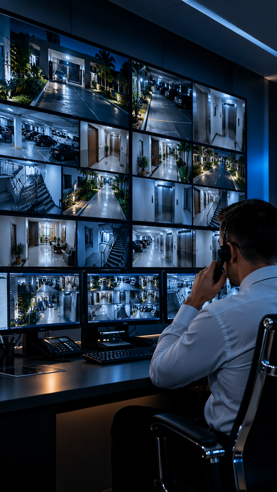 Central de monitoramento de segurança